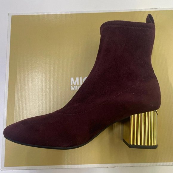 NWT Michael Kors Porter Mid Bootie Stretch Suede (Size 5.5) - Picture 4 of 6